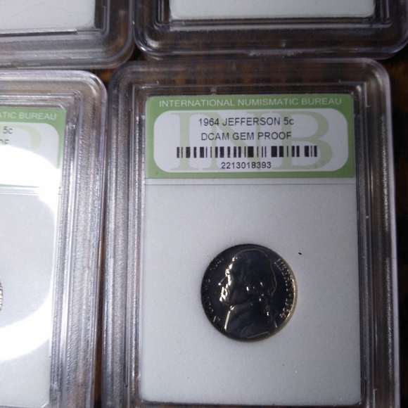 5 gem proof uncirculated nickel coin slab set of  proof nickels. - Picture 13 of 16